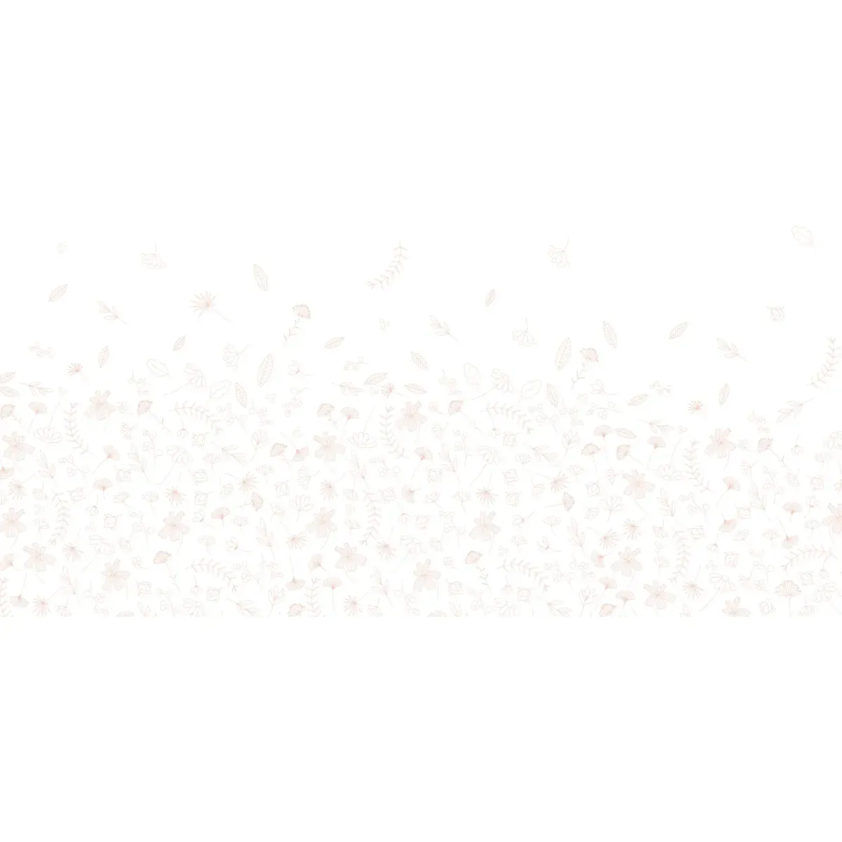 Illustration numéro 2 du produit Papier peint panoramique enfant danse des feuilles beige 375x250cm