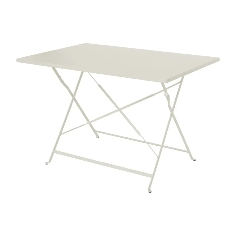 Illustration numéro 2 du produit Salon de jardin bistrot pliable rectangulaire 110 x 70cm, beige i