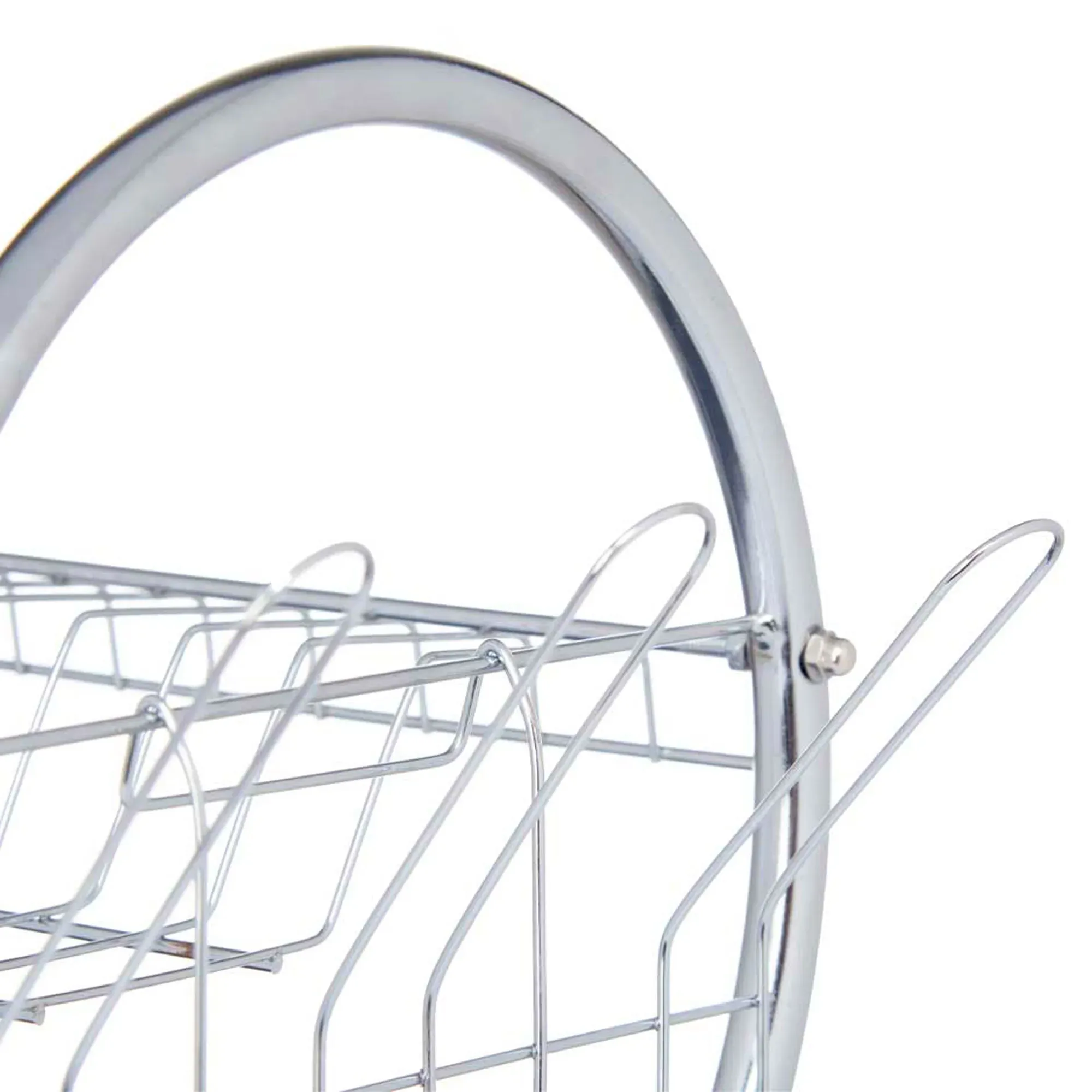 Illustration numéro 2 du produit Égouttoir à vaisselle 2 étages plateau gris 45.5x24.5x37.5cm