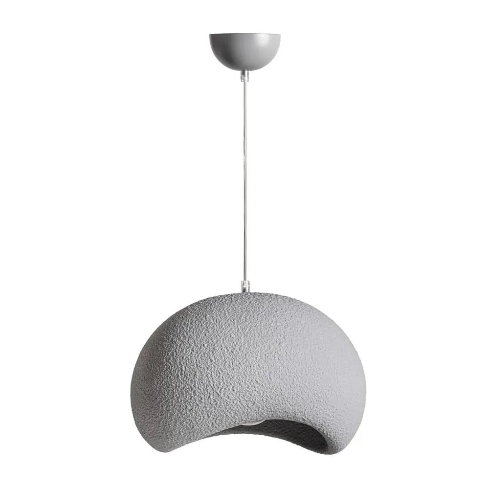 Illustration numéro 2 du produit Lustre en ciment résine gris  en 40x40x35 cm