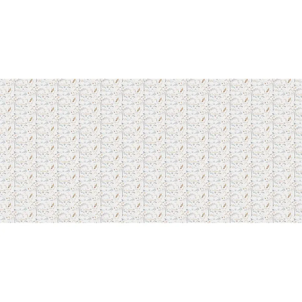 Illustration numéro 2 du produit Papier peint panoramique enfant dinosaures lines terra cotta 525x250cm