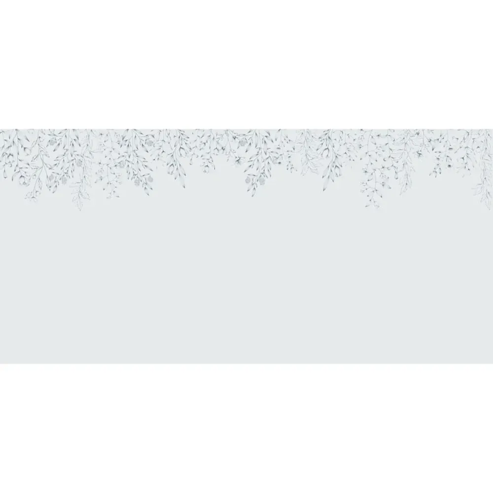 Illustration numéro 2 du produit Papier peint panoramique florale bleu 525x250cm