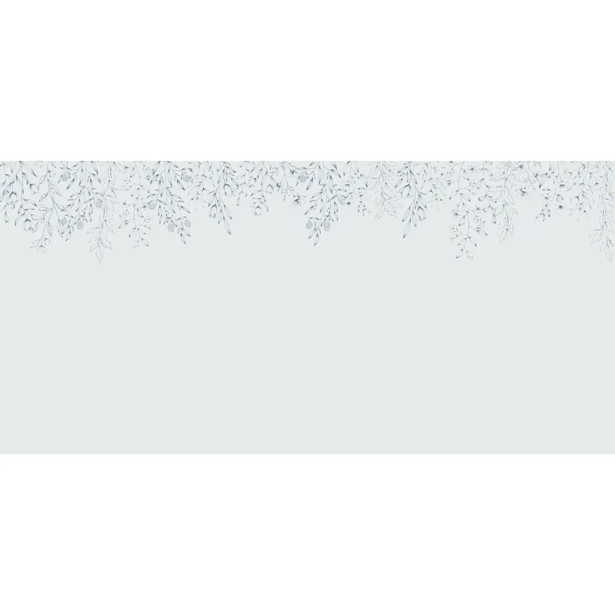 Illustration numéro 2 du produit Papier peint panoramique florale bleu 300x250cm