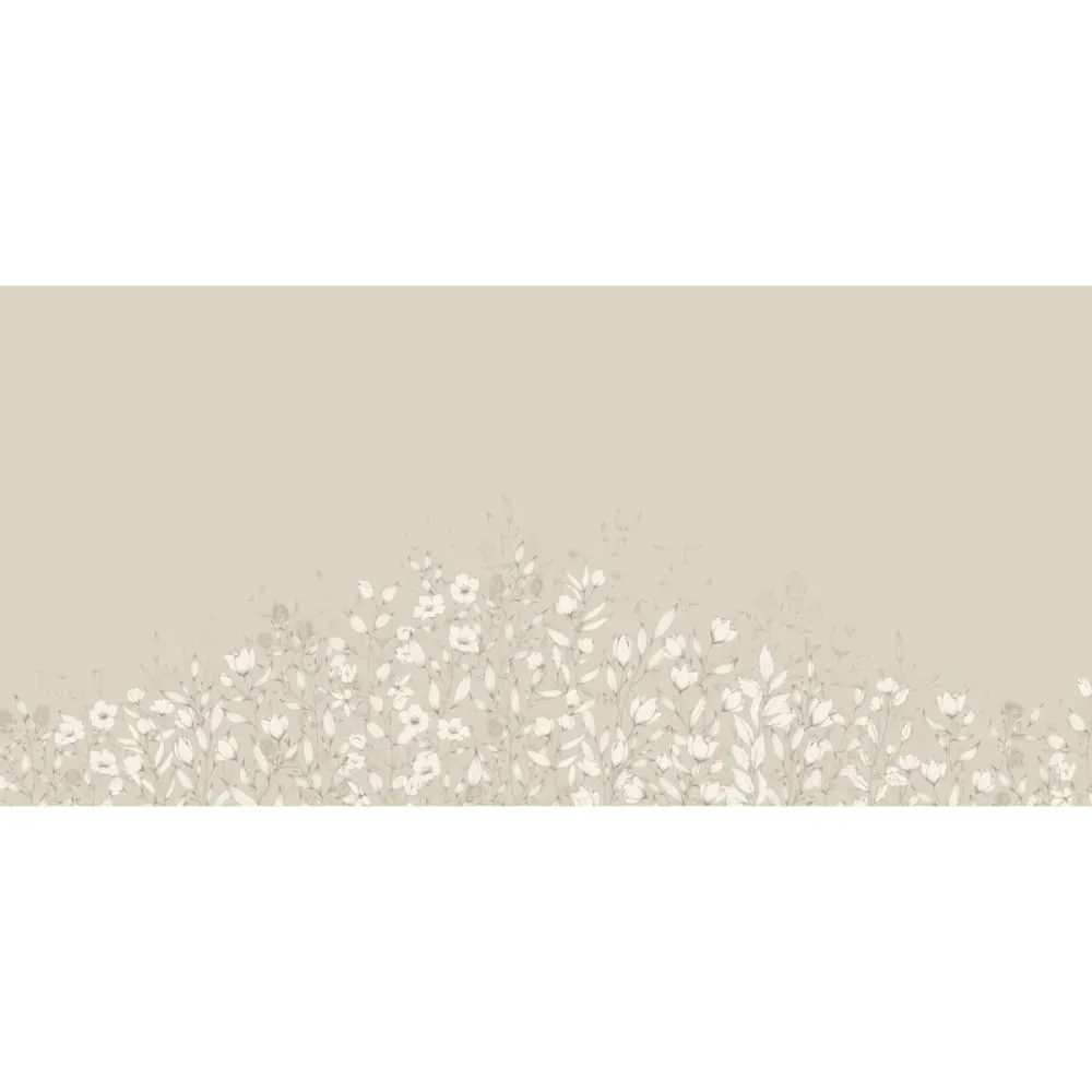 Illustration numéro 2 du produit Papier peint panoramique ode au feuillage beige 525x250cm