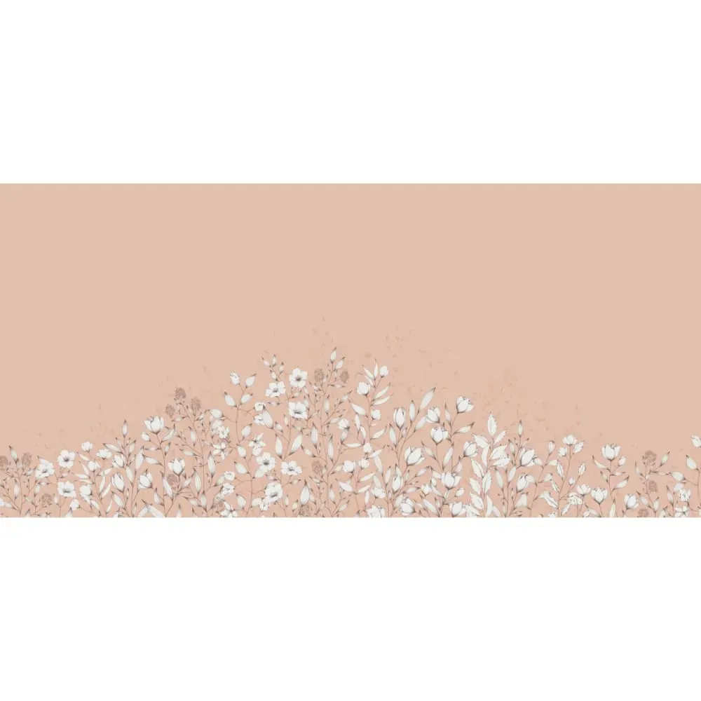 Illustration numéro 2 du produit Papier peint panoramique ode au feuillage rose 150x250cm