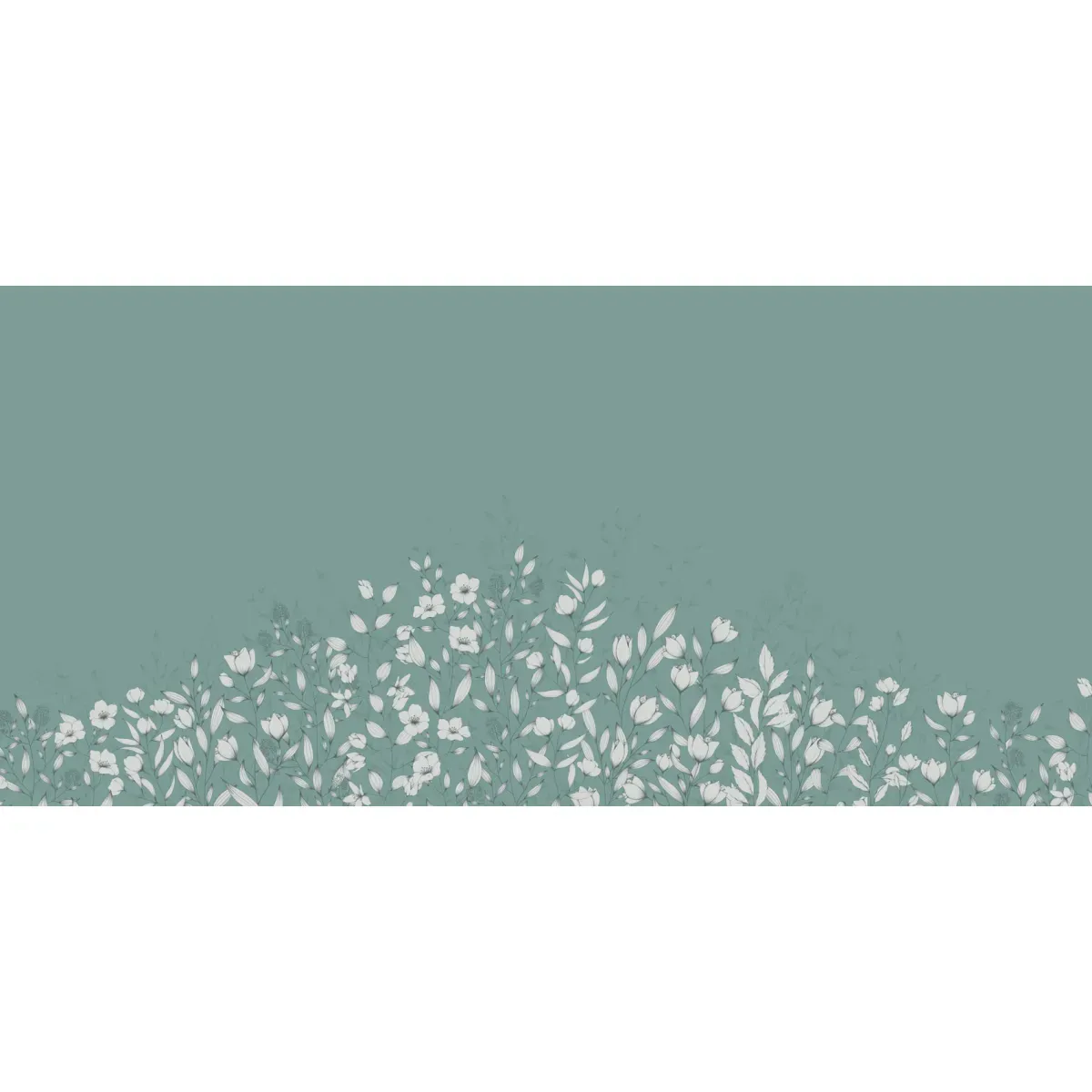 Illustration numéro 2 du produit Papier peint panoramique ode au feuillage rose 225x250cm