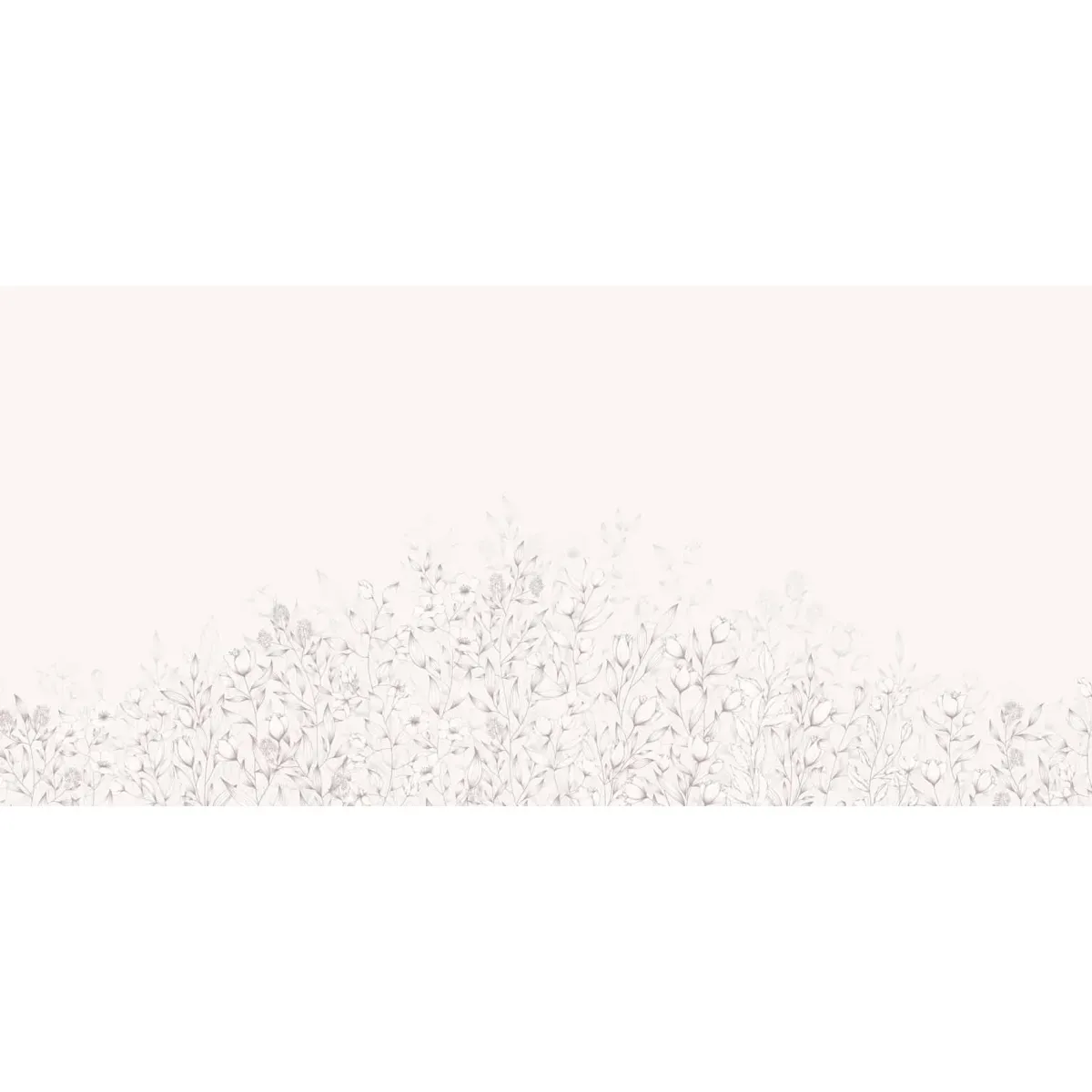 Illustration numéro 2 du produit Papier peint panoramique poésie végétale rose 300x250cm