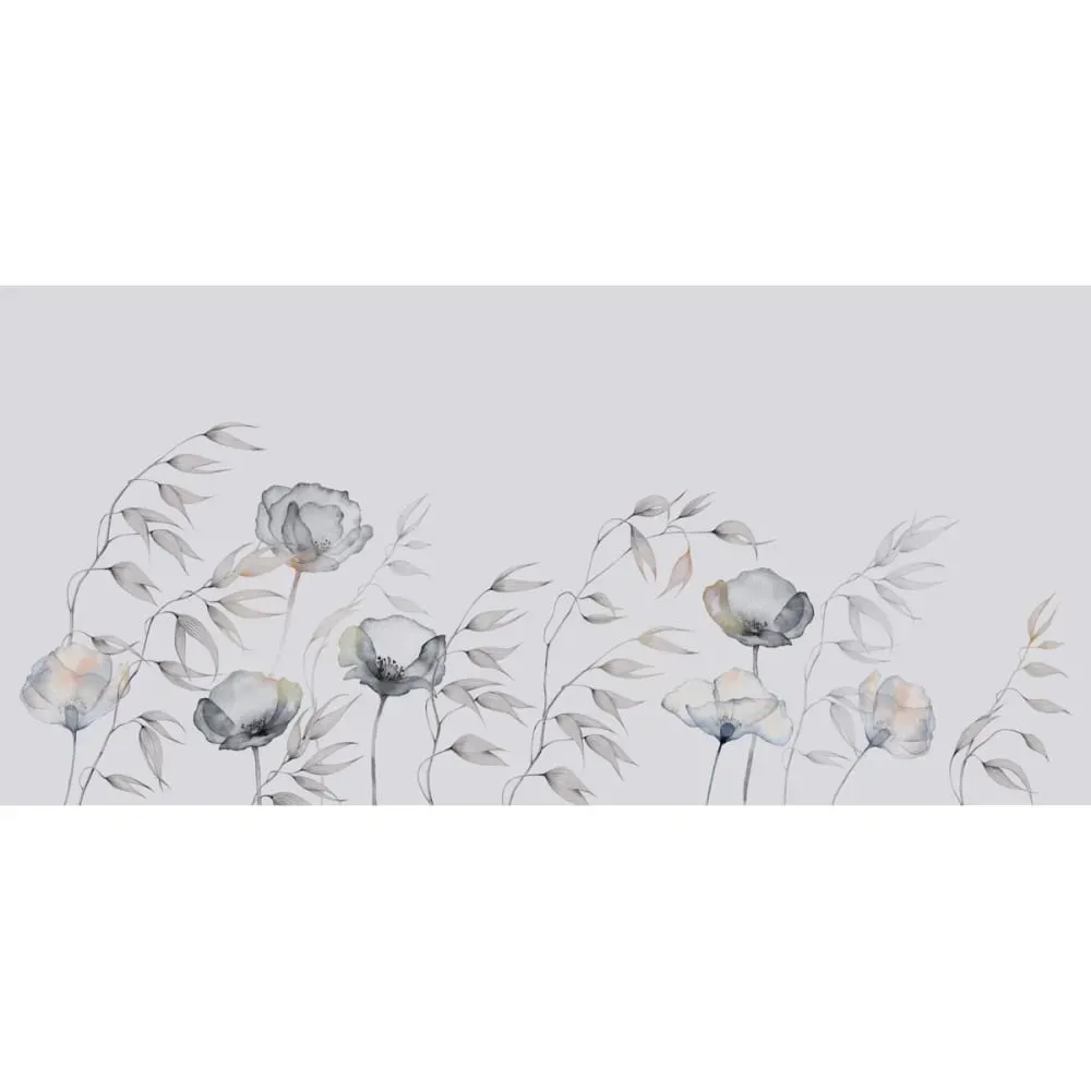 Illustration numéro 2 du produit Papier peint panoramique souffle de légèreté gris 225x250cm