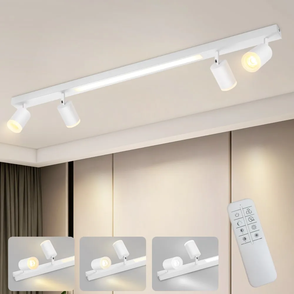 Illustration numéro 2 du produit Spot de plafond, en plastique, blanc