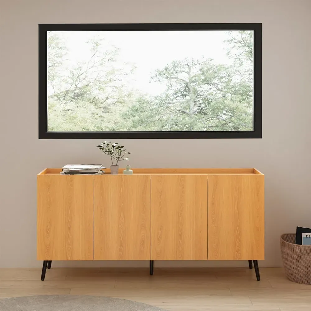 Illustration numéro 2 du produit Buffet 4 portes Couleur Chêne