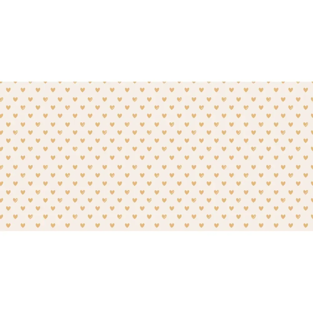 Illustration numéro 2 du produit Papier peint panoramique enfant amour coeur jaune 525x250cm