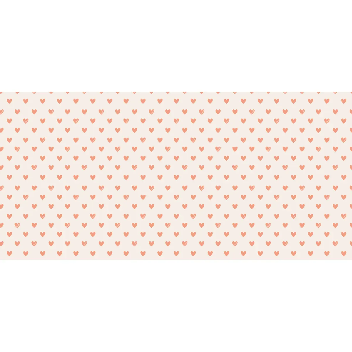 Illustration numéro 2 du produit Papier peint panoramique enfant amour coeur orange 375x250cm