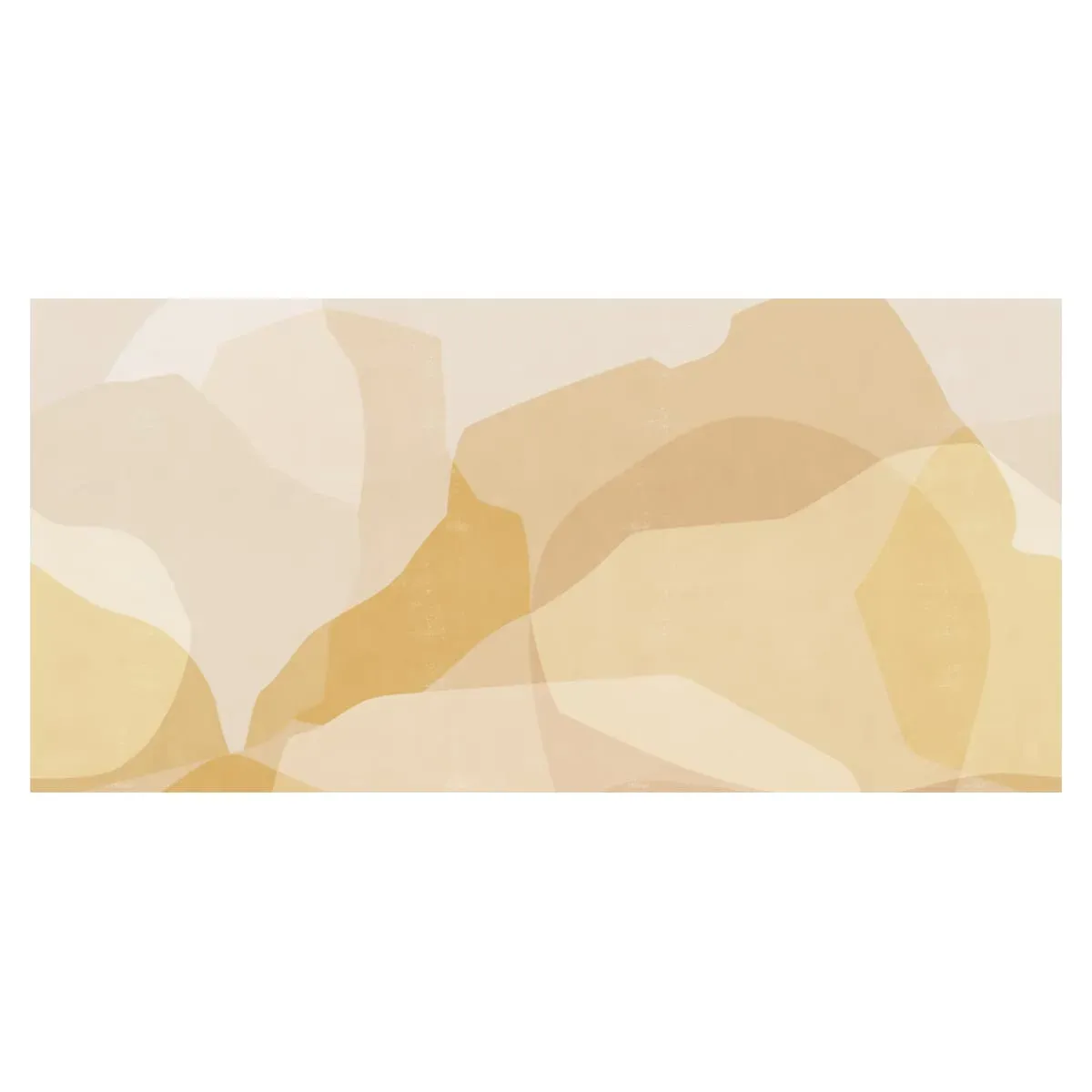 Illustration numéro 2 du produit Papier peint panoramique paysage abstrait jaune 150x250cm