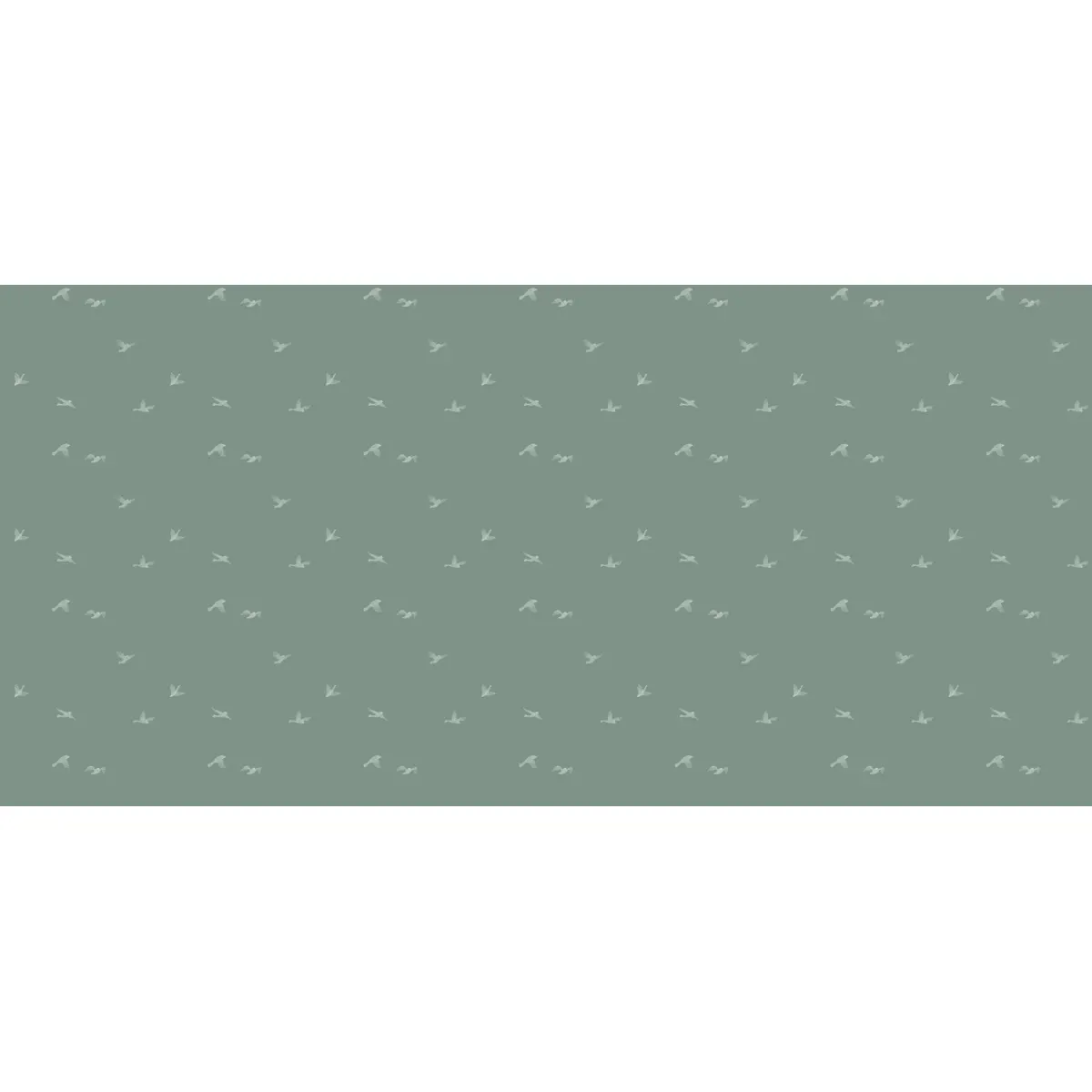 Illustration numéro 2 du produit Papier peint panoramique hirondelles vert 525x250cm