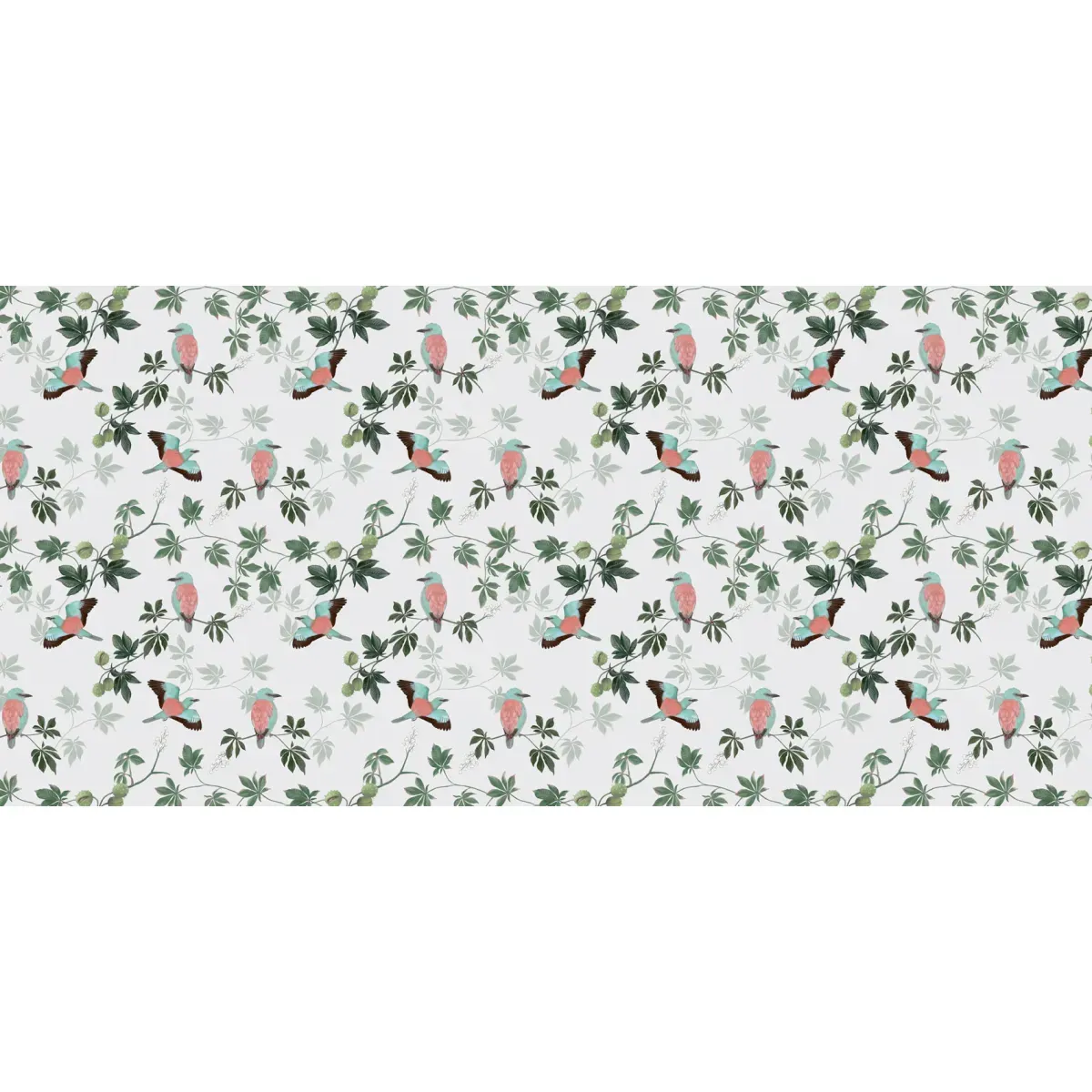 Illustration numéro 2 du produit Papier peint panoramique motif marronniers beige 225x250cm