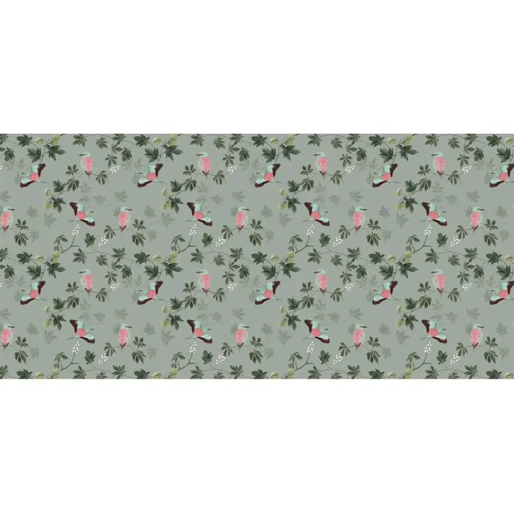 Illustration numéro 2 du produit Papier peint panoramique motif marronniers gris 450x250cm