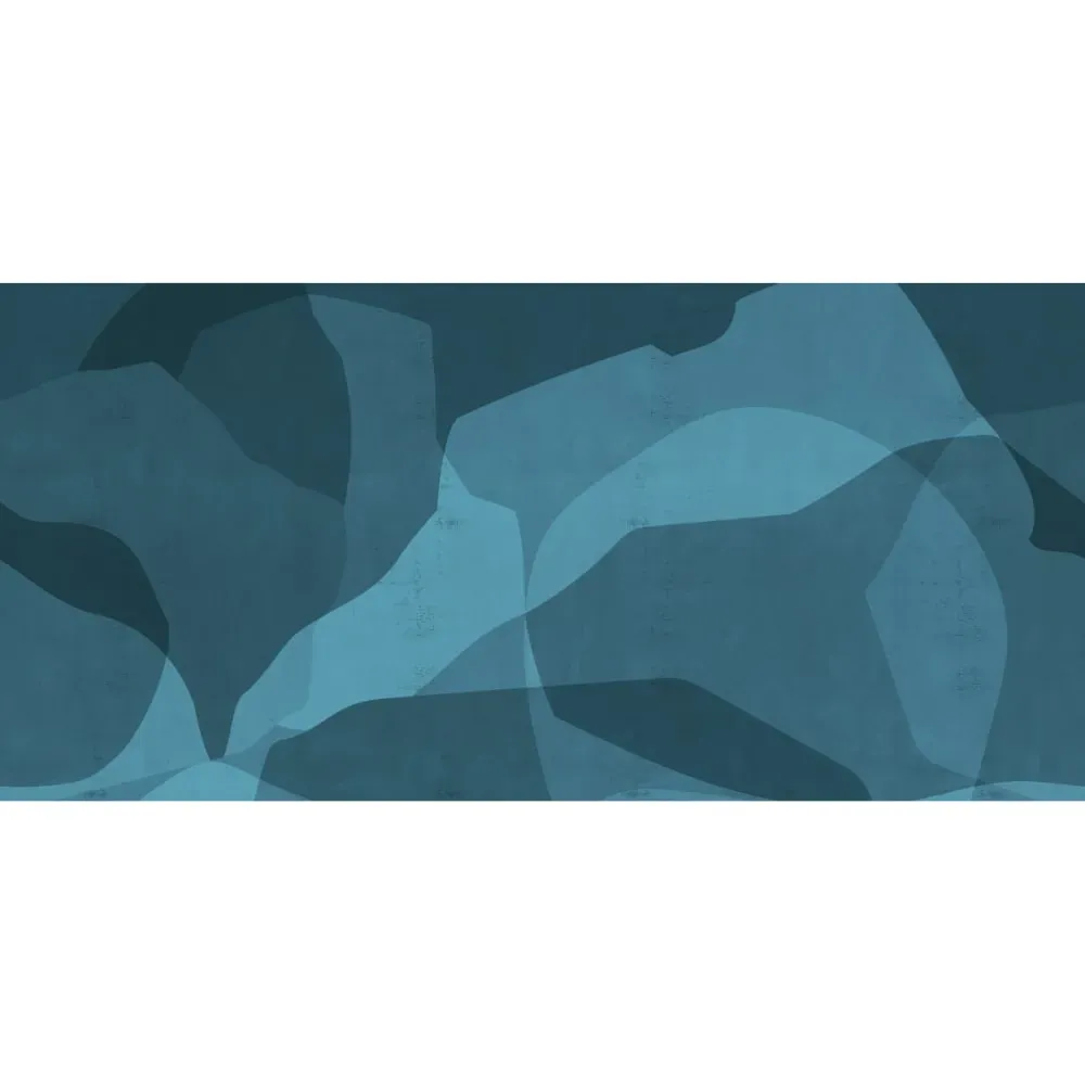 Illustration numéro 2 du produit Papier peint panoramique paysage abstrait bleu 150x250cm