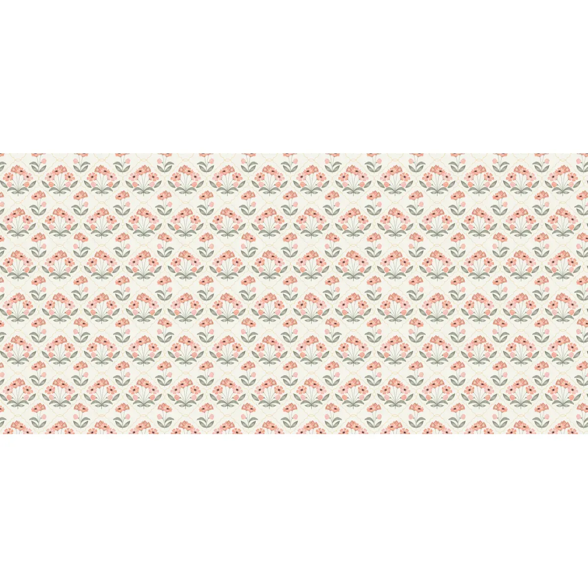 Illustration numéro 2 du produit Papier peint panoramique anémones vert clair 525x250cm