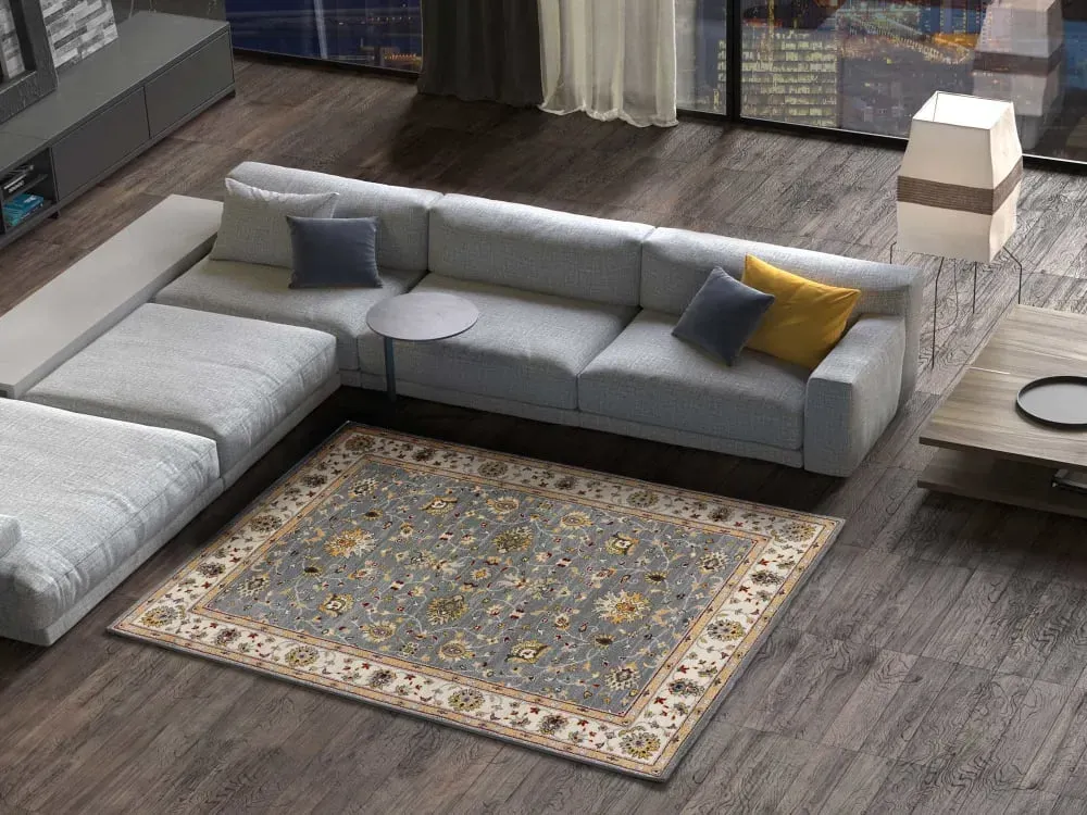 Illustration numéro 2 du produit Tapis classique gris/beige 140x200 cm