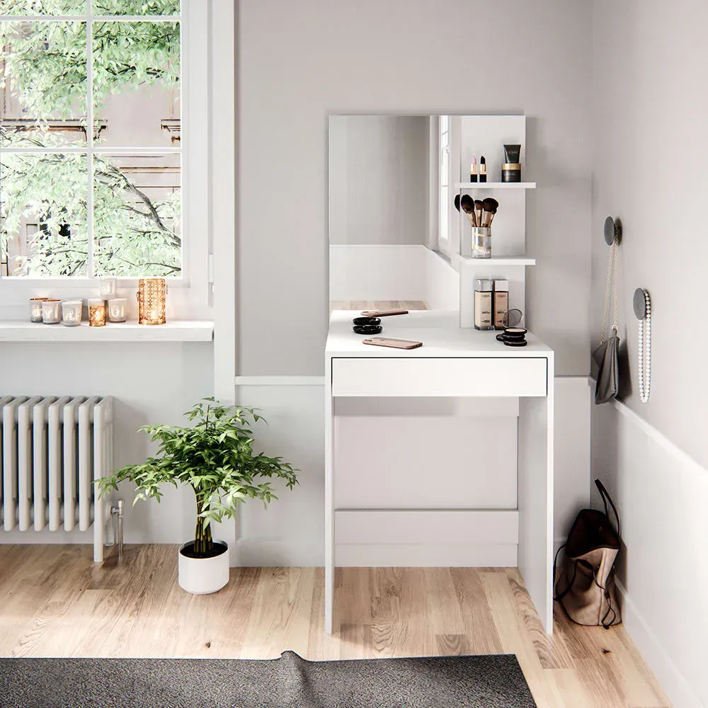 Illustration numéro 2 du produit Coiffeuse , Blanc 60 x 140cm