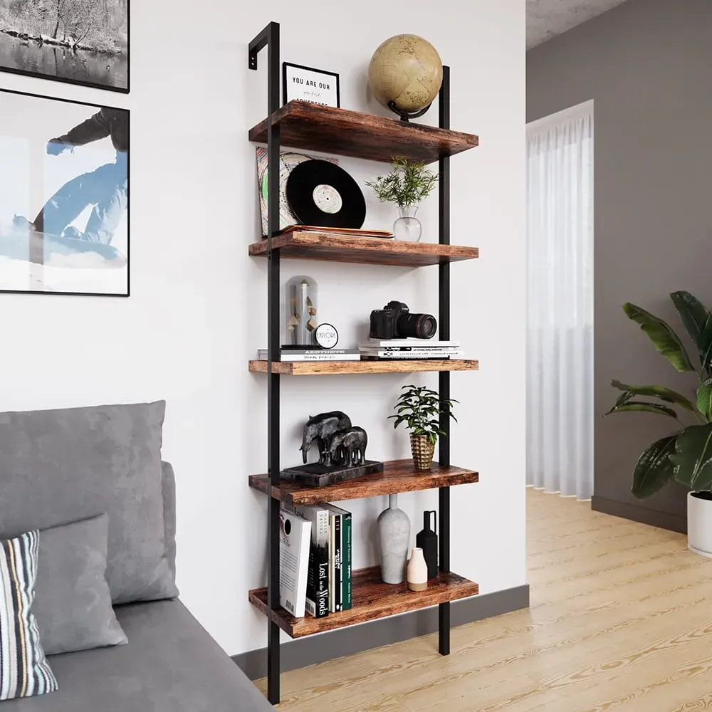 Illustration numéro 2 du produit Bibliothèque , Bois antique 60 x 183cm