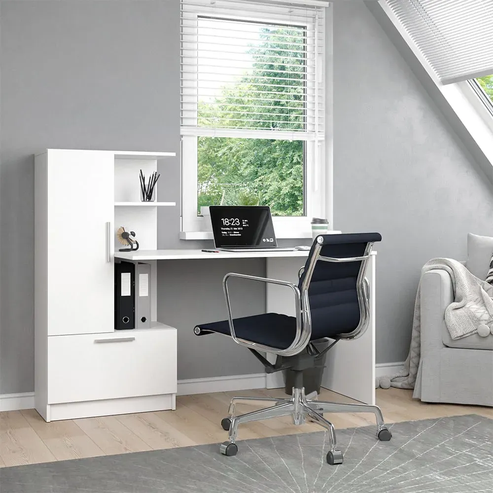 Illustration numéro 2 du produit Bureau  Blanc 150x120.1cm