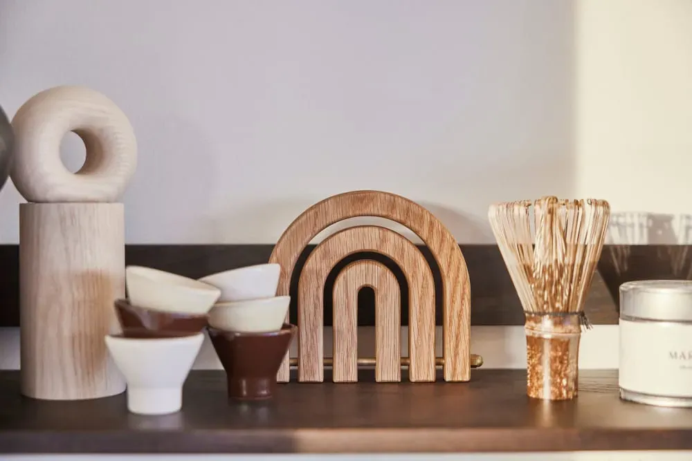 Illustration numéro 2 du produit Dessous de plat en bois H1.5x11x13cm