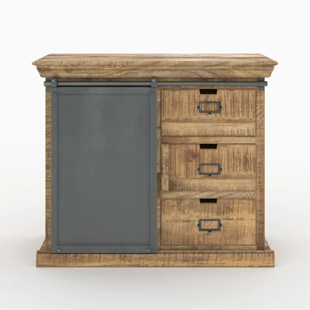 Illustration numéro 2 du produit Ensemble 2 buffets en bois de manguier