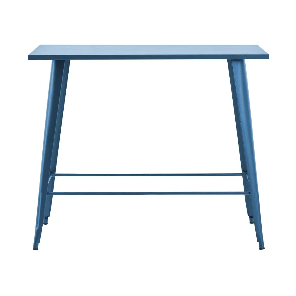 Illustration numéro 2 du produit Table haute de jardin en acier bleu pacific