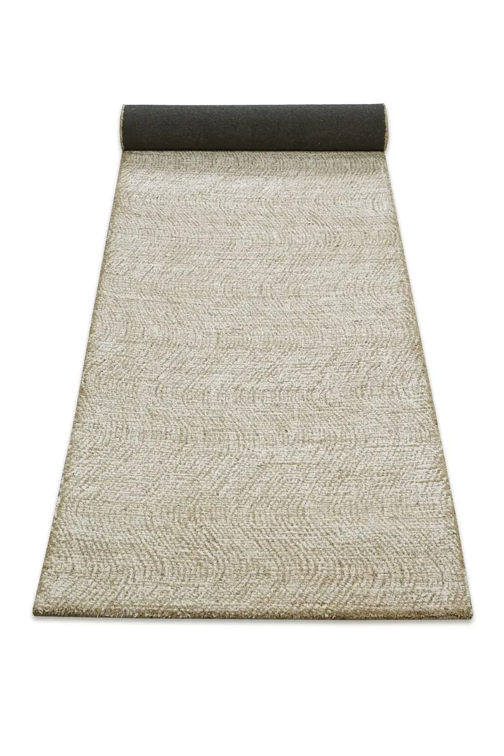 Illustration numéro 2 du produit Tapis pure laine tufté main crème 80x300