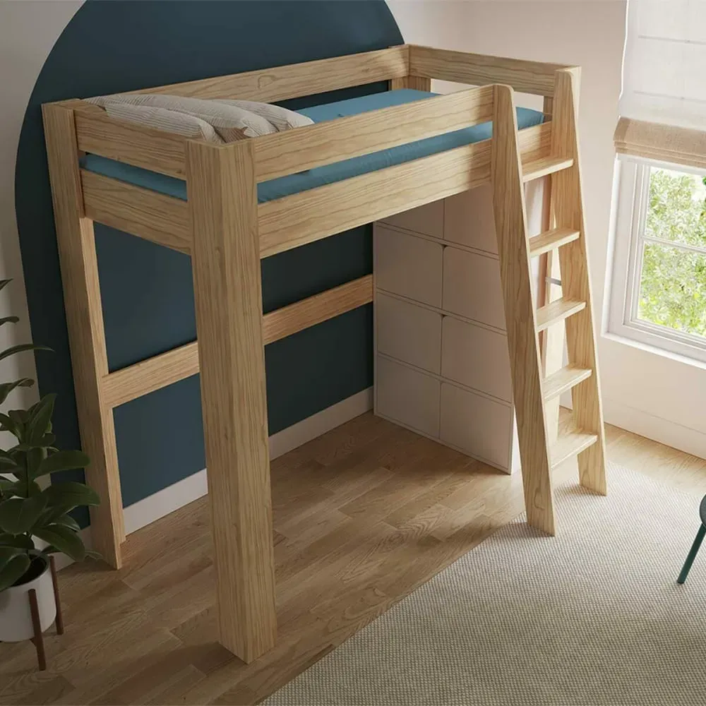 Illustration numéro 2 du produit Bibliothèque étagère 8 portes bois massif blanc