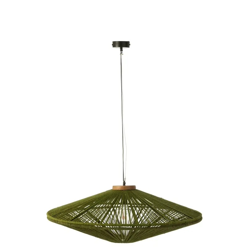 Illustration numéro 2 du produit Lampe suspendue en métal vert 93x93x36 cm