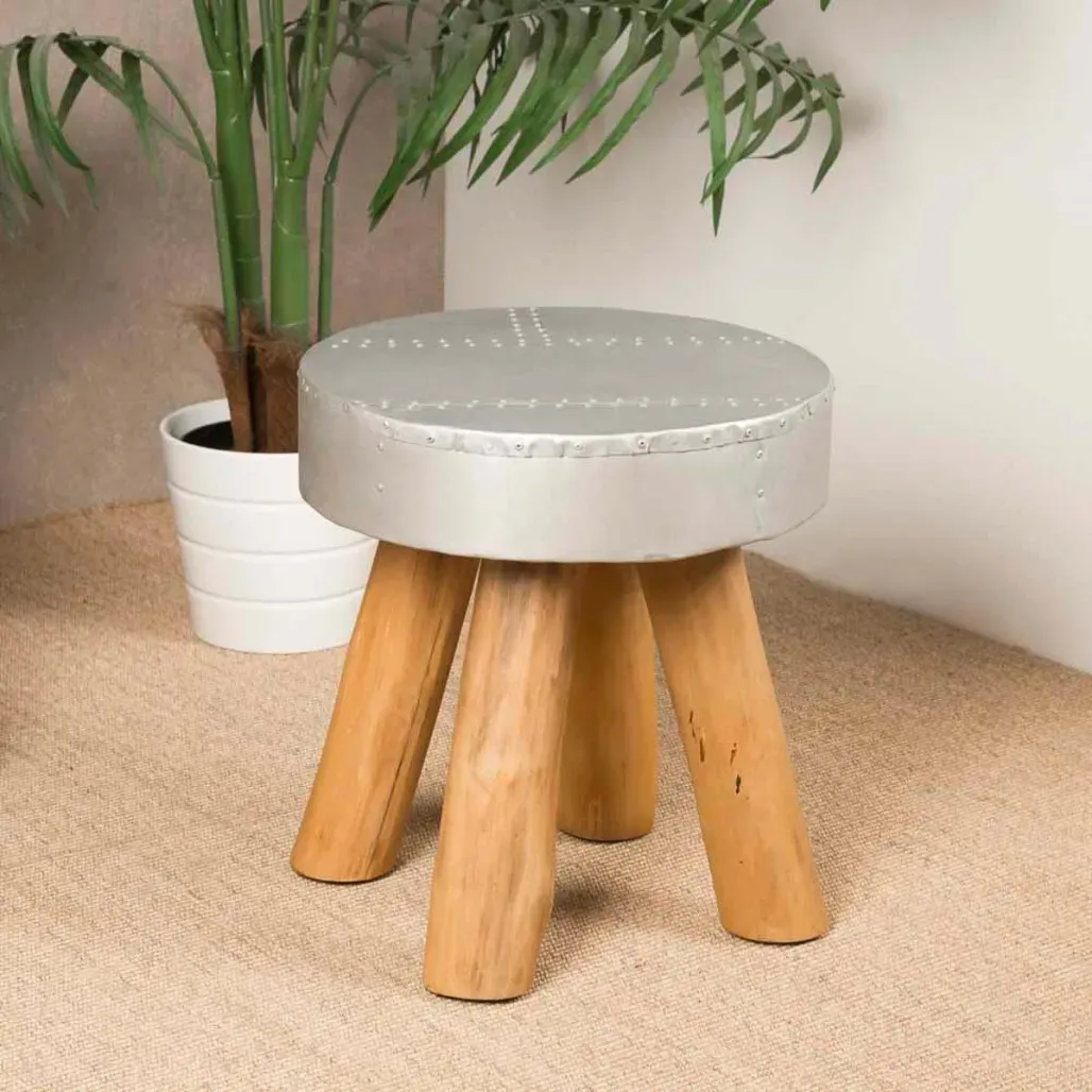 Illustration numéro 2 du produit Tabouret riveté LODGE