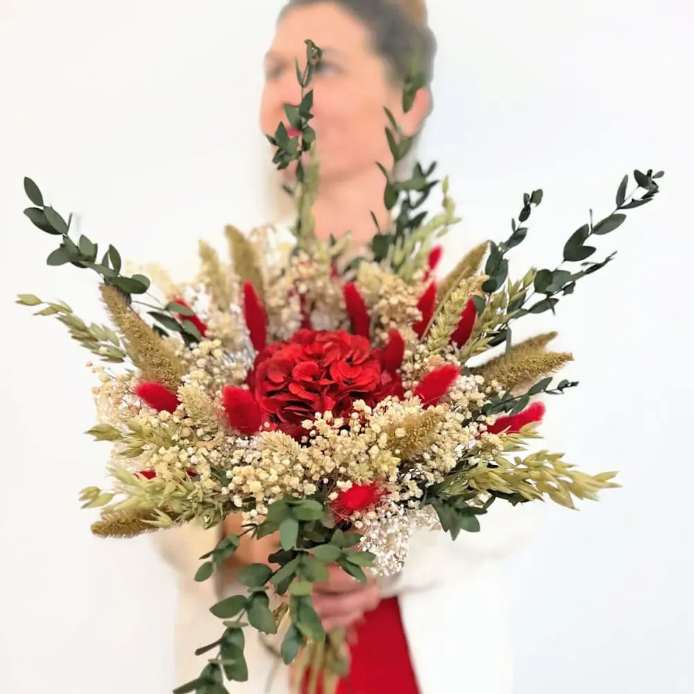 Illustration numéro 2 du produit Bouquet de fleurs séchées M  Amour