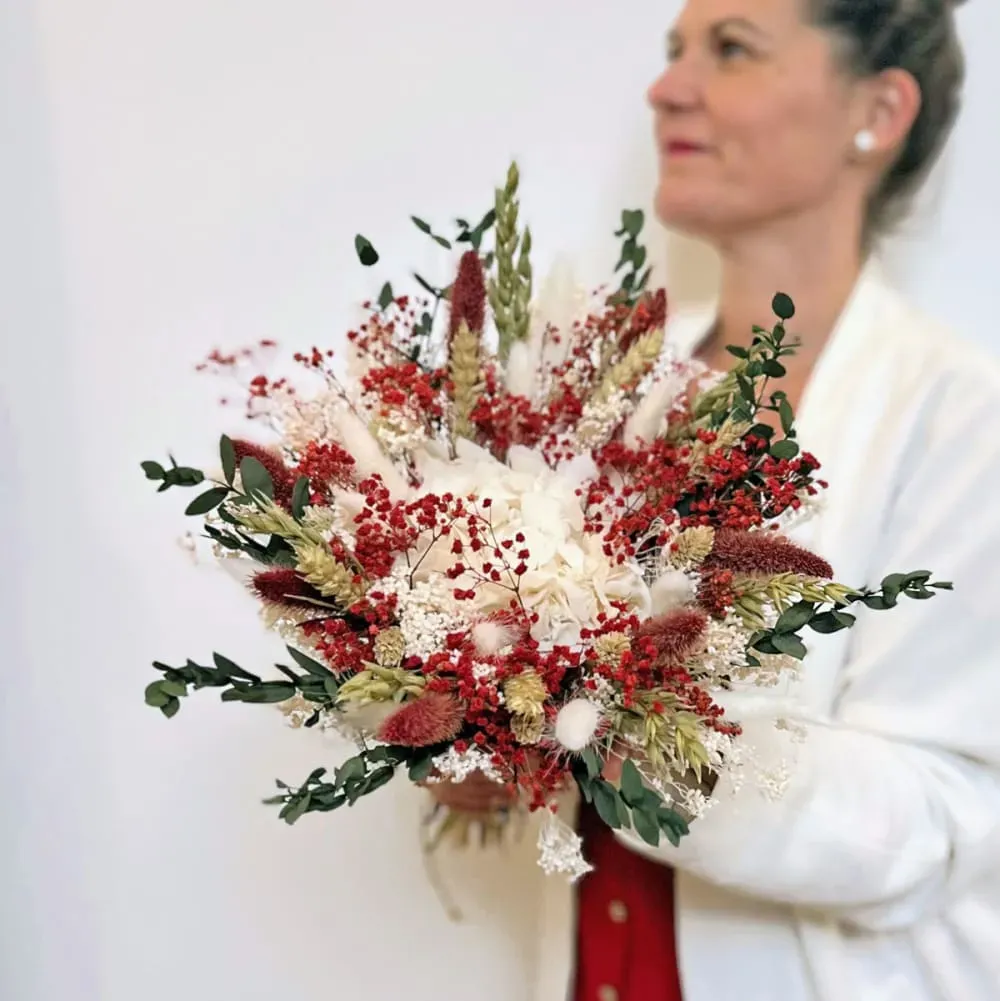 Illustration numéro 2 du produit Bouquet de fleurs séchées M Passion