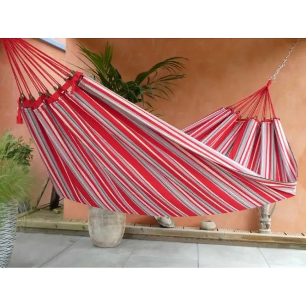 Illustration numéro 2 du produit Hamac L en coton multicolore