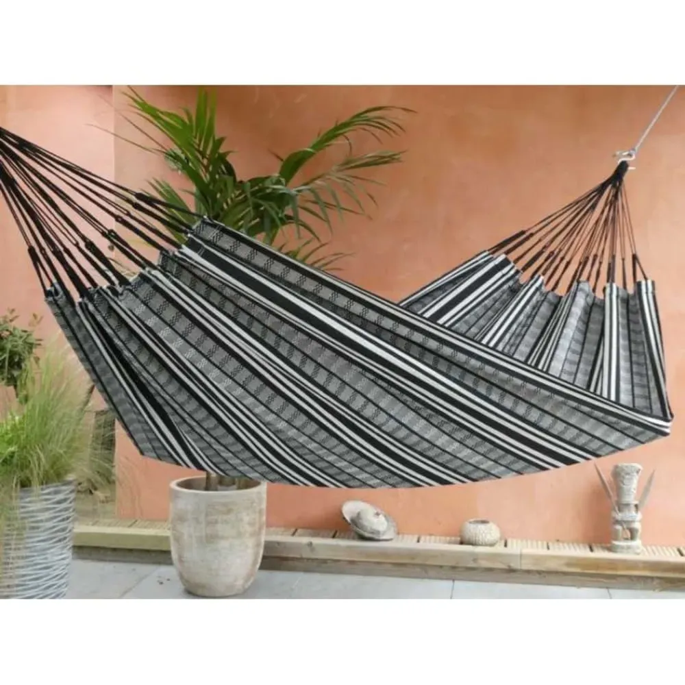 Illustration numéro 2 du produit Hamac XL en coton noir