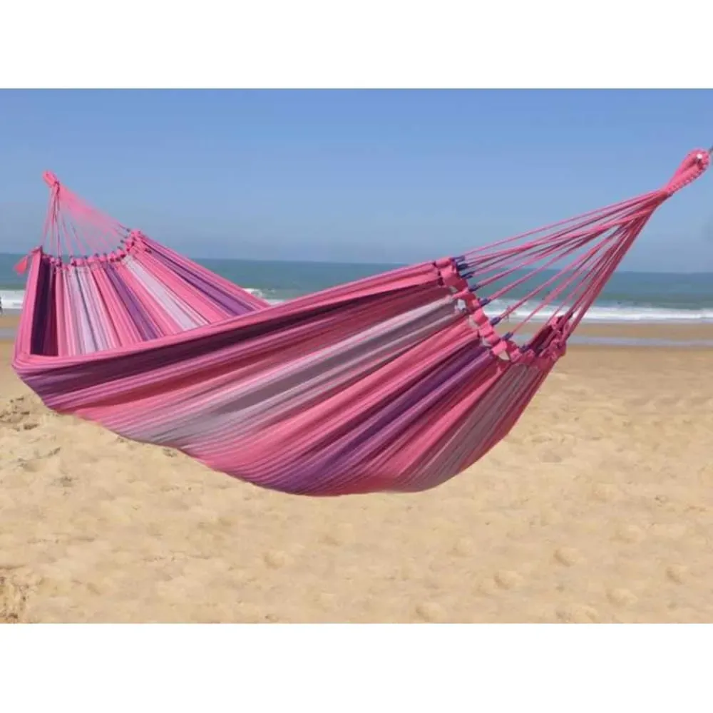 Illustration numéro 2 du produit Hamac L en coton rose