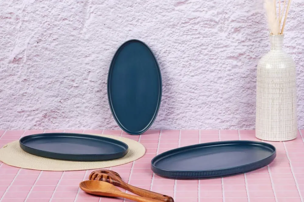 Illustration numéro 2 du produit Plateau de service  - 3 pièces - Marine