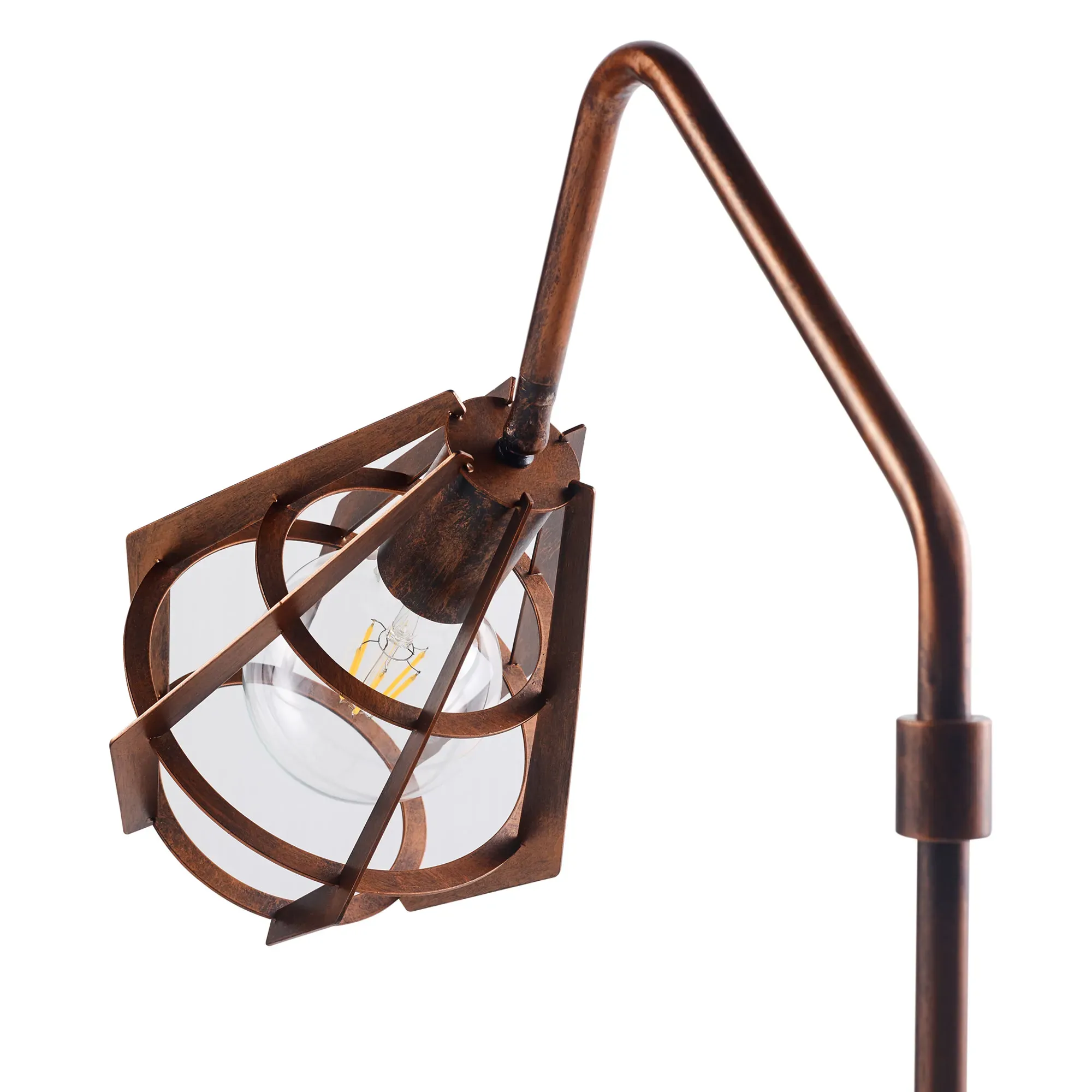 Illustration numéro 2 du produit Lampadaire de travail en métal gris