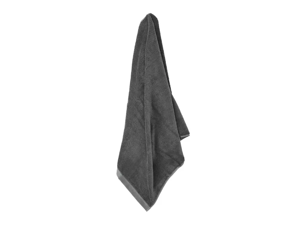 Illustration numéro 2 du produit Serviette en coton bio anthracite 70x140 cm