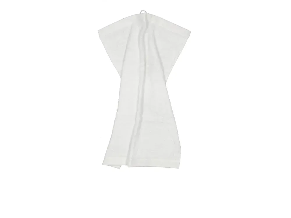 Illustration numéro 2 du produit Serviette en coton bio blanc 40x60 cm