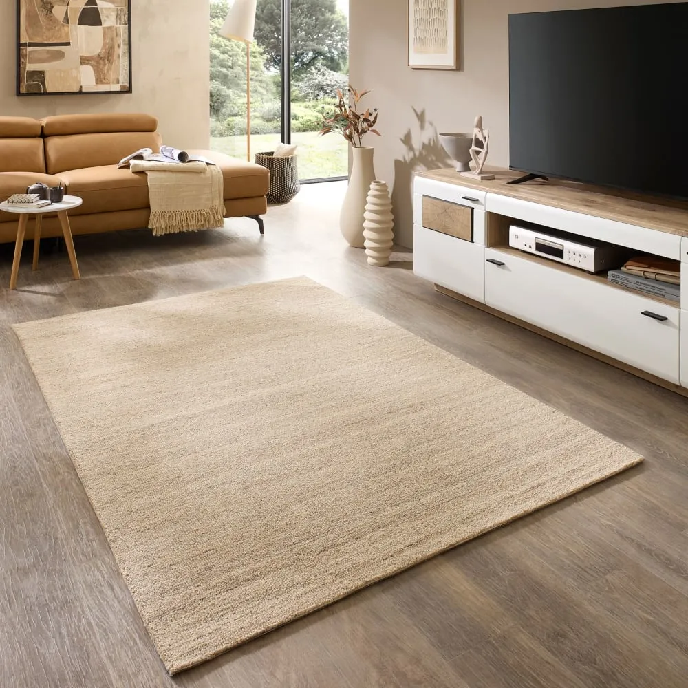 Illustration numéro 2 du produit Tapis de salon tufté main - gris clair 70x140 cm