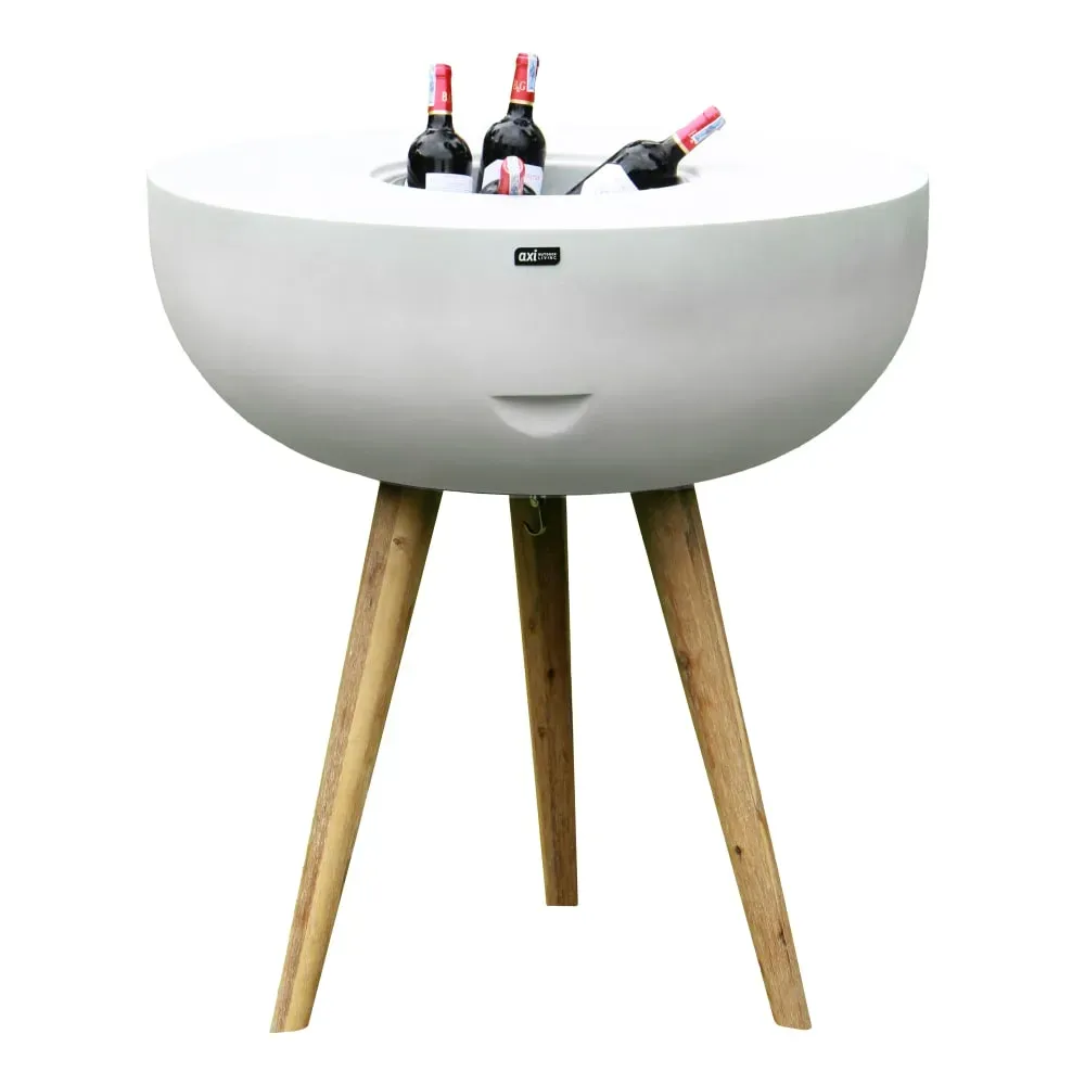 Illustration numéro 2 du produit Table de jardin/glacière 2 en 1, aspect pierre calcaire - 24 litres