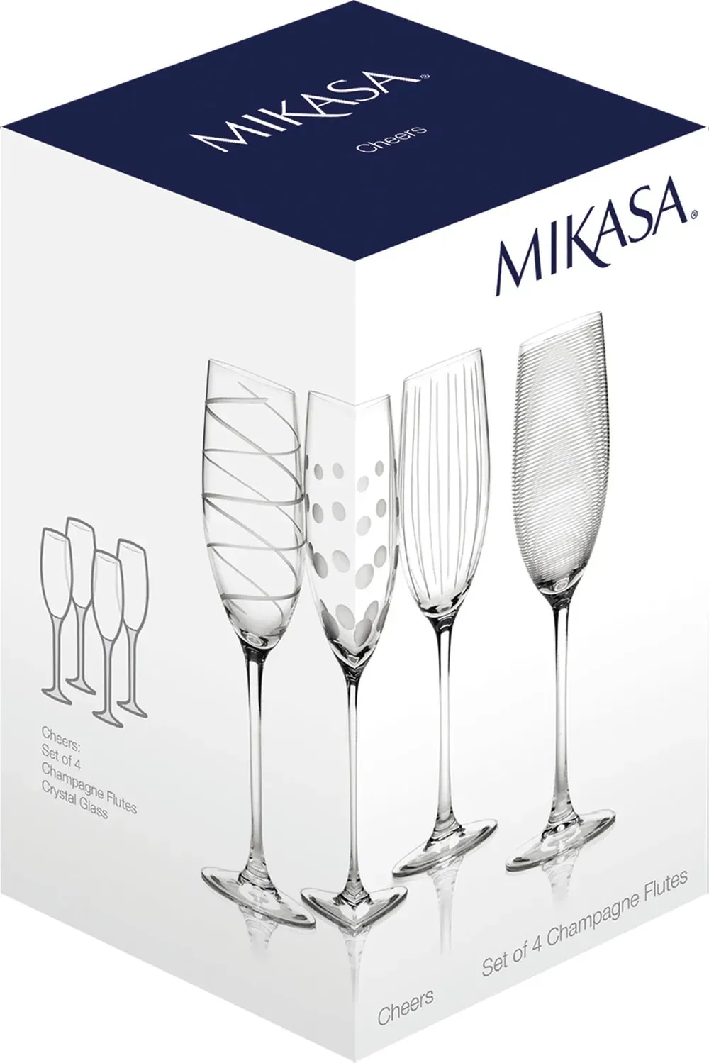 Illustration numéro 2 du produit Set de 4 verres à flûte Cheers