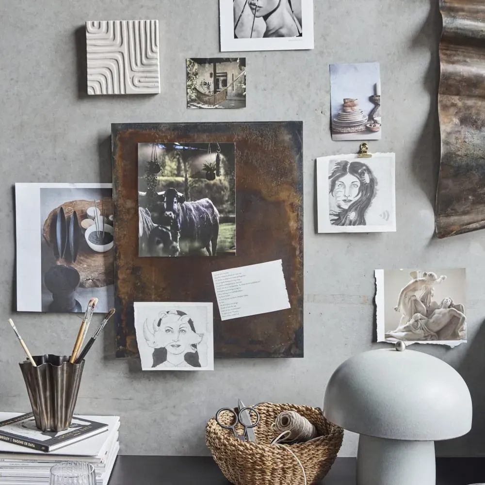 Illustration numéro 2 du produit Planche en métal marron