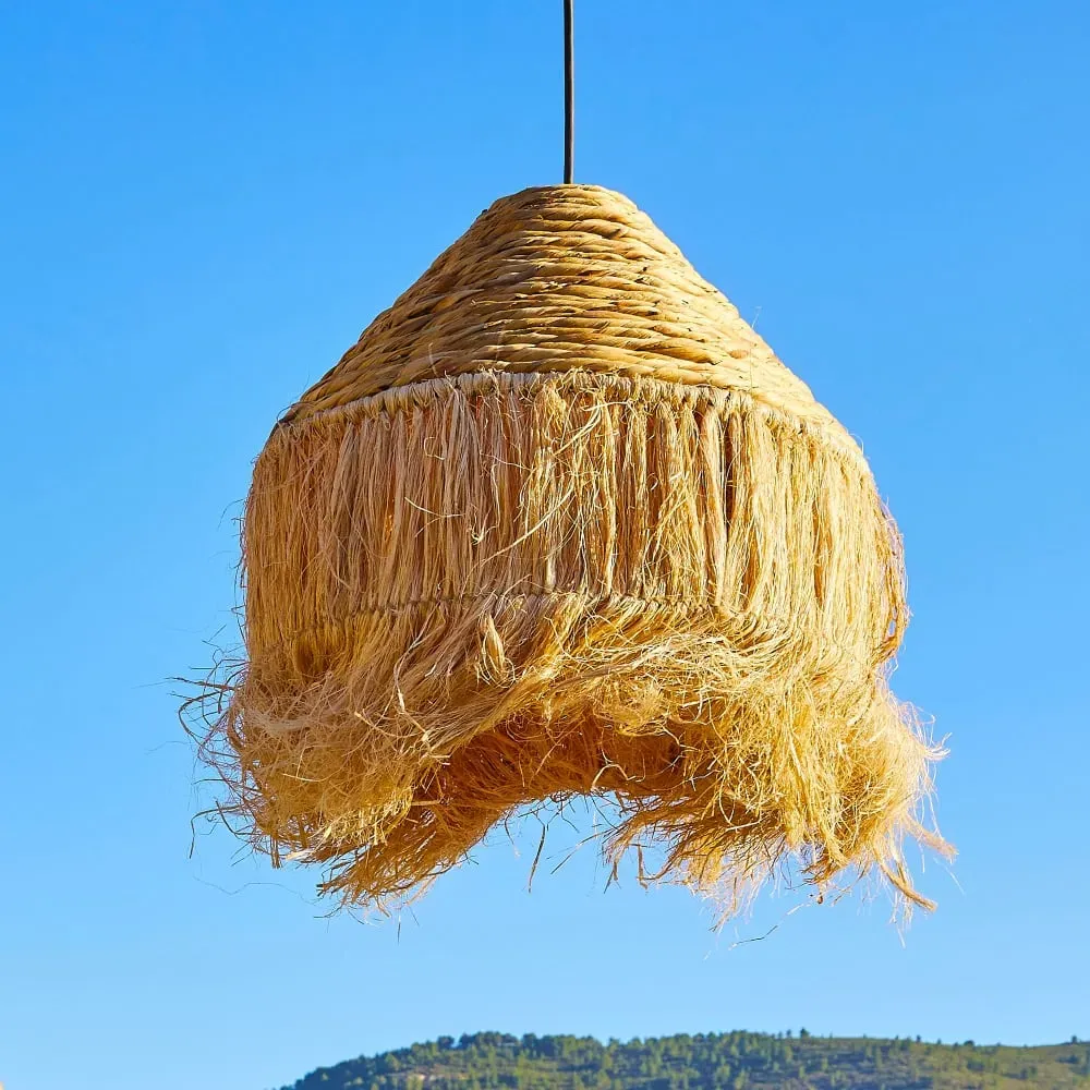 Illustration numéro 2 du produit Suspension d'extérieur avec cable Jacinthe d'eau Beige D44 CM