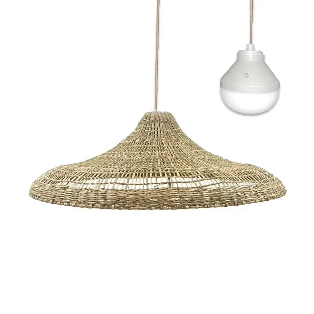 Illustration numéro 2 du produit Suspension sans fil Herbe marine Beige D70CM