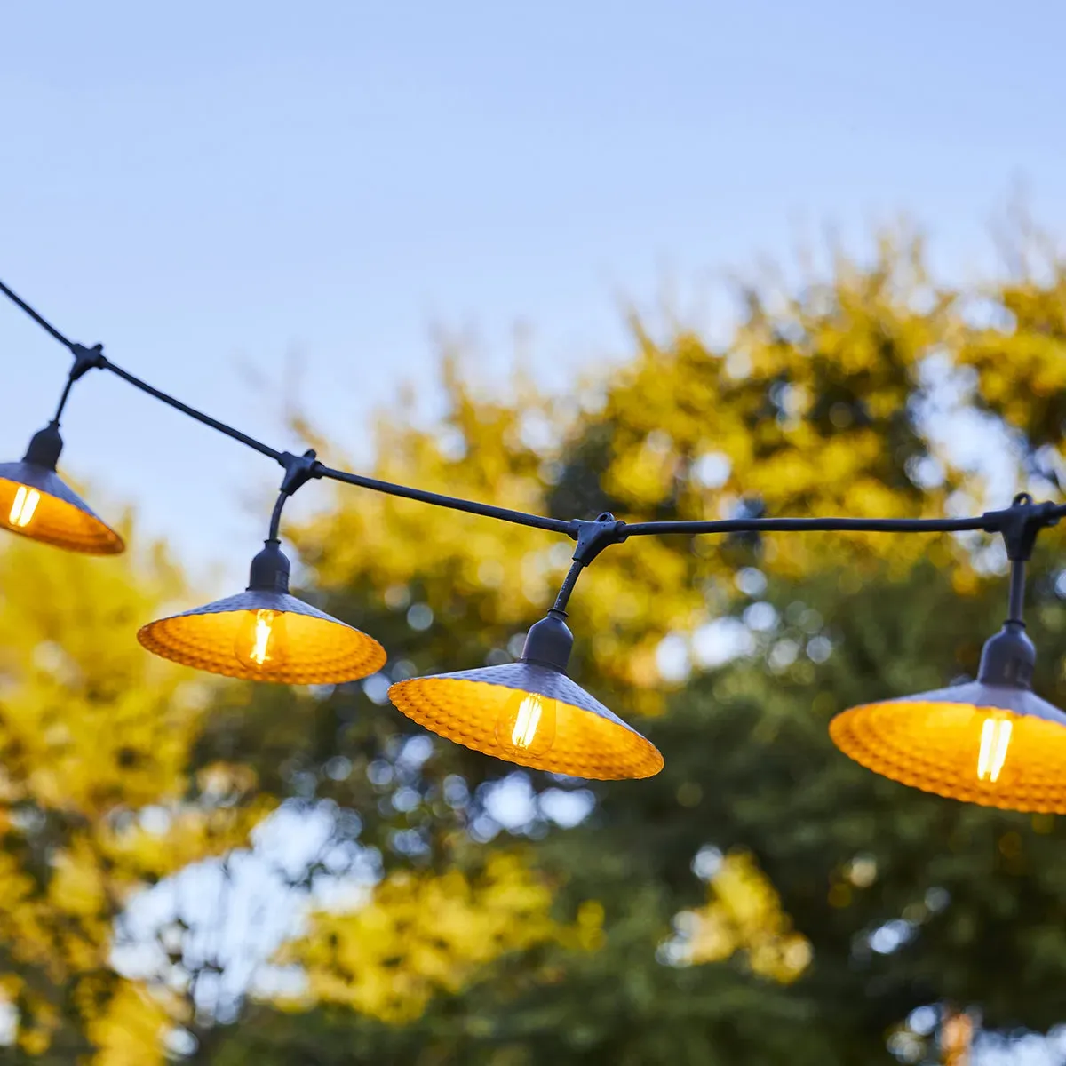 Illustration numéro 2 du produit Lot de 25 guirlandes Acier Noir 6M