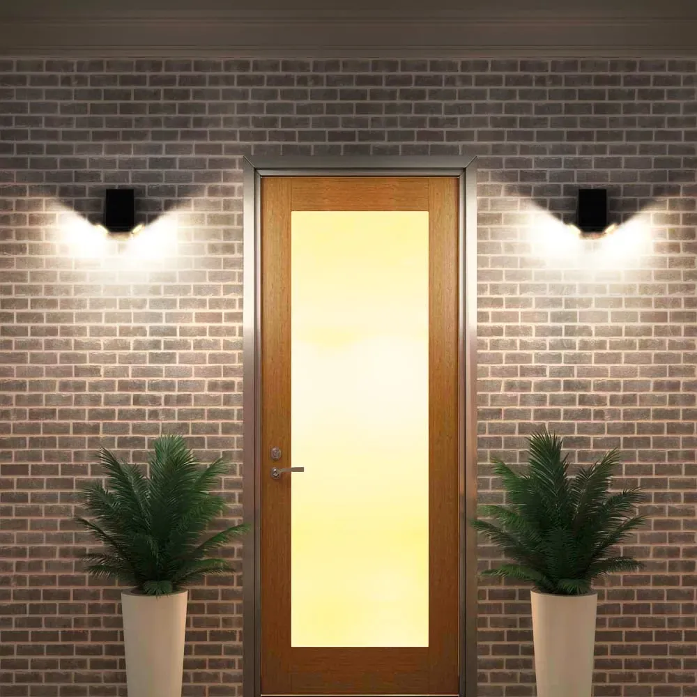 Illustration numéro 2 du produit Applique murale solaire sensor Plastique Noir 800LM